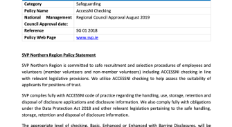 Access NI policy Approved