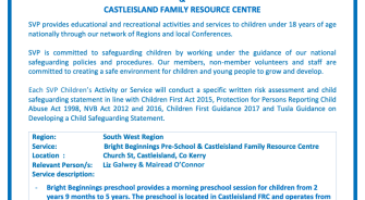 Castleisland FRC Bright Beginnings CC-Child Safeguarding Statement 2021