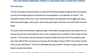 Cost Rental What is it and What does it mean for Ireland