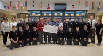 SVP - News - Edmund Rice Secondary School Presents Cheque to St. Nicholas Conference