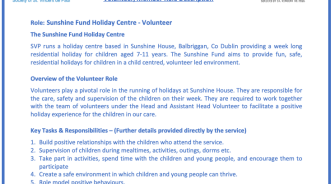 SVP Volunteer Sunshine House