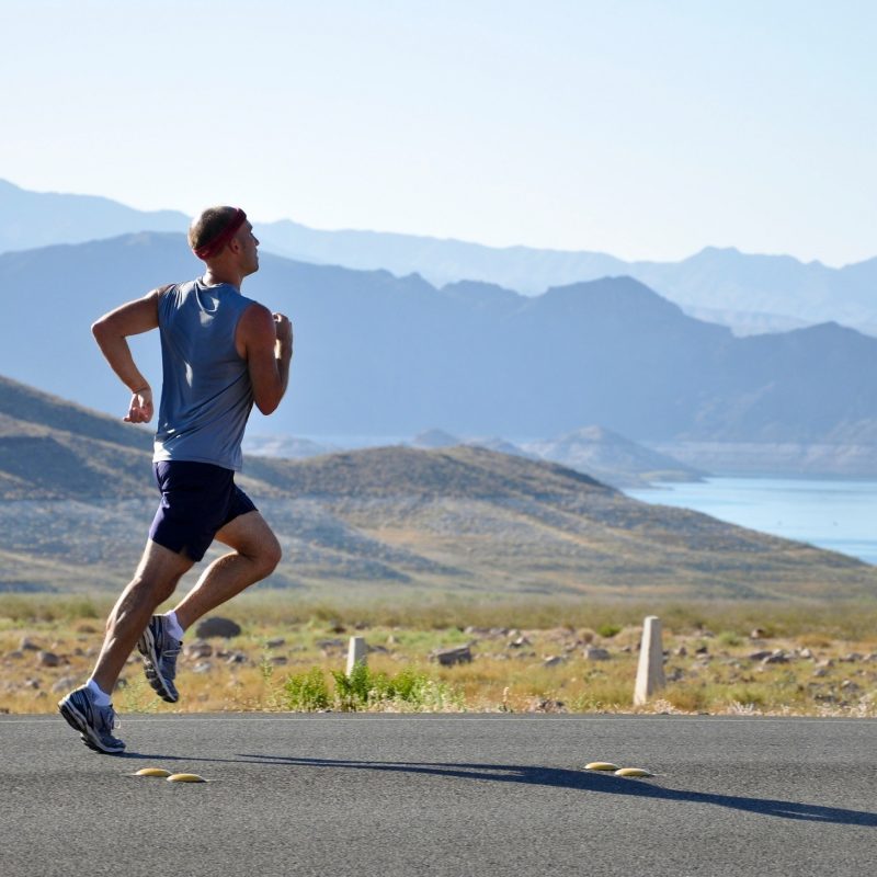 A man running