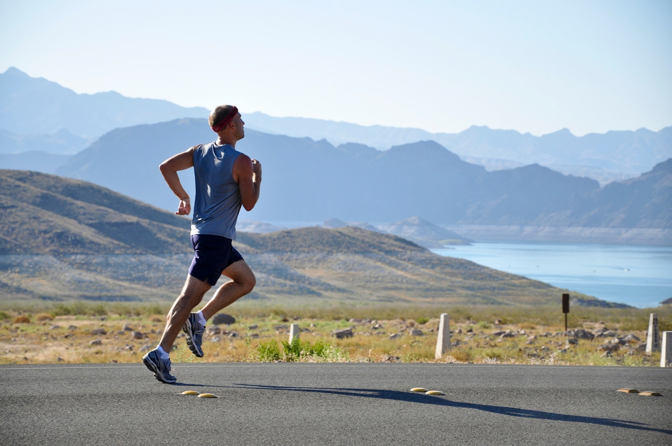 A man running